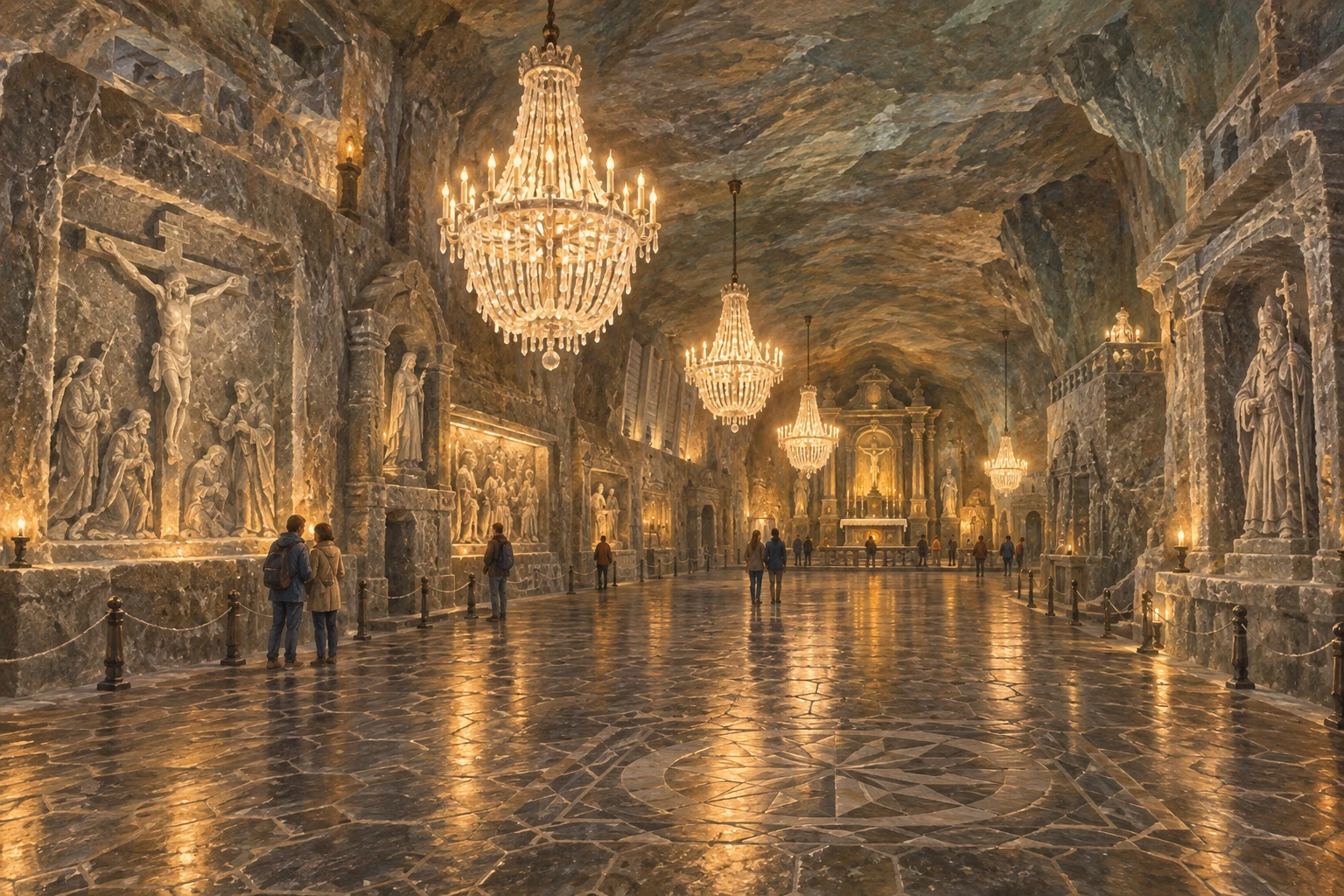Wieliczka · AI / IA · Artistic interpretation / Interprétation artistique / Wizja artystyczna